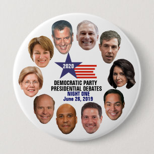 Badge Rond 10 Cm Débat de la première nuit du Parti démocrate 20