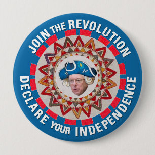Badge Rond 10 Cm Déclarez votre indépendance
