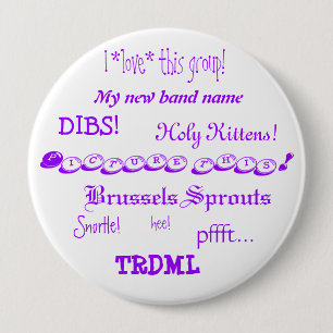 Badge Rond 10 Cm Décrivez ceci ! bouton