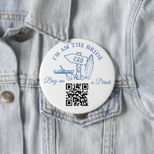 Badge Rond 10 Cm Dernier voile avant le week-end de bachelorette de