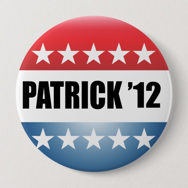 BADGE ROND 10 CM DEVAL PATRICK (Devant)