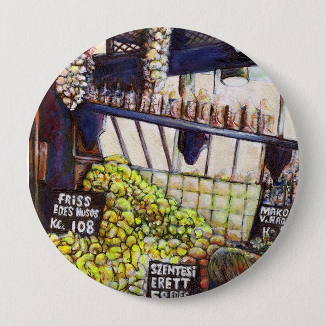 Badge Rond 10 Cm Dimensions de la curiosité (Devant)