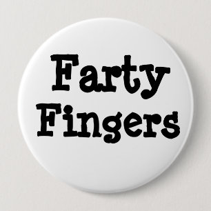 Badge Rond 10 Cm Doigts farants