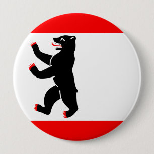 Badge Rond 10 Cm Drapeau de Berlin