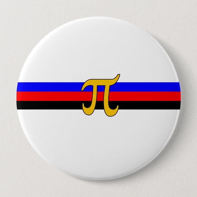 Badge Rond 10 Cm Drapeau de la Fierté polyamérale (Devant)