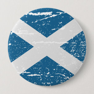 BADGE ROND 10 CM DRAPEAU D'ÉCOSSE