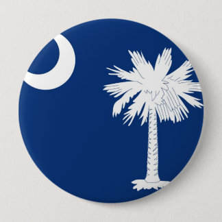 Badge Rond 10 Cm Drapeau d'état de la Caroline du Sud