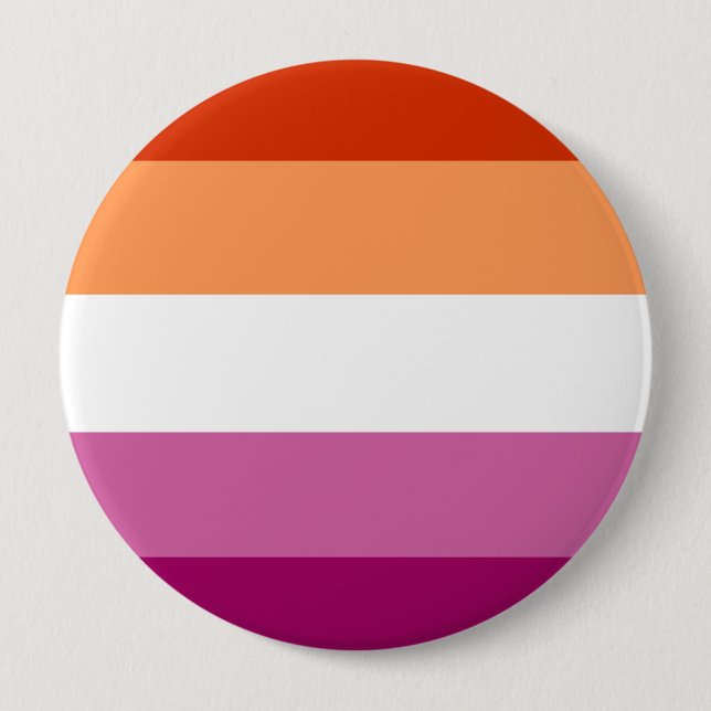 Badge Rond 10 Cm Drapeau lesbien (Devant)