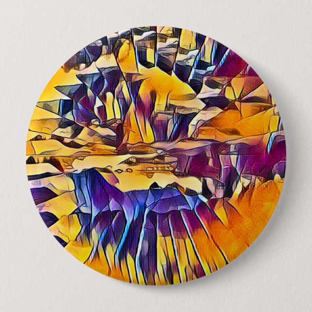 BADGE ROND 10 CM EAU DE LA RIVIÈRE (Devant)