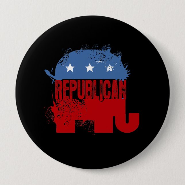 BADGE ROND 10 CM ÉLECTION RÉPUBLICAINE (Devant)