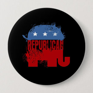 BADGE ROND 10 CM ÉLECTION RÉPUBLICAINE