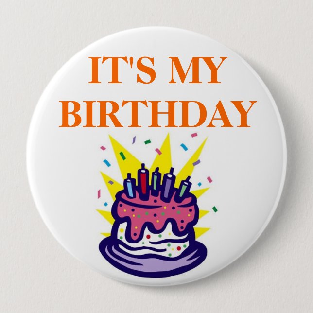 Badge Rond 10 Cm Enseignants Étudiants c’est mon anniversaire (Devant)