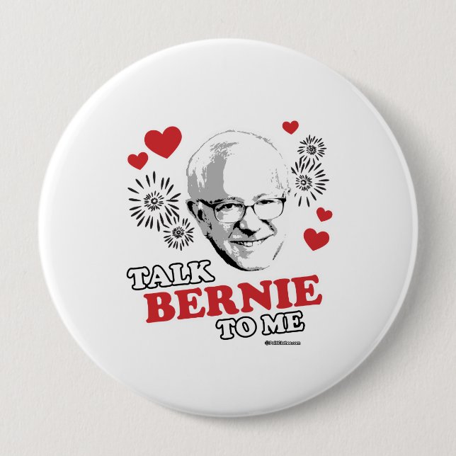 Badge Rond 10 Cm Entretien Bernie à moi (Devant)