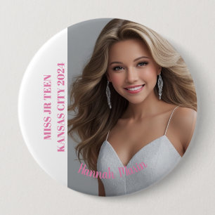 Badge Rond 10 Cm Épingle à bouton Essentiels de Concours de Beauté