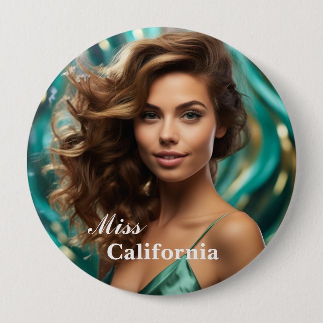 Badge Rond 10 Cm Épingle du bouton de concours personnalisé (Devant)