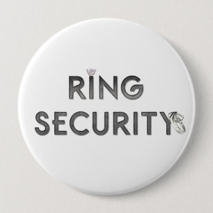 Badge Rond 10 Cm Épousant la "SÉCURITÉ d'ANNEAU "