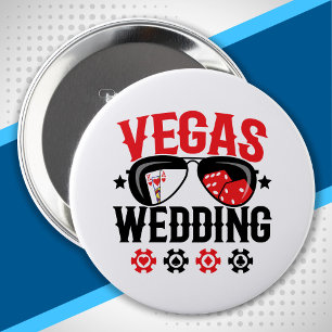 Badge Rond 10 Cm Équipe de mariage à Vegas - Équipe de l'enterremen