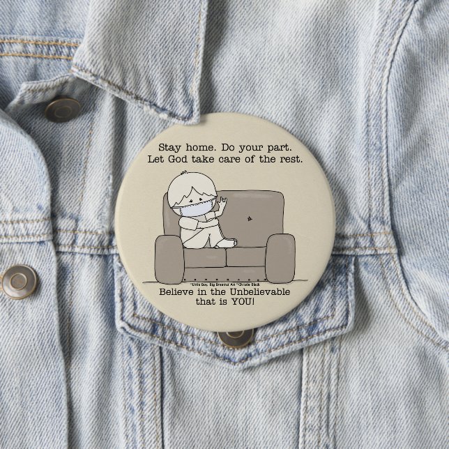 Badge Rond 10 Cm Faites votre part (En situation)