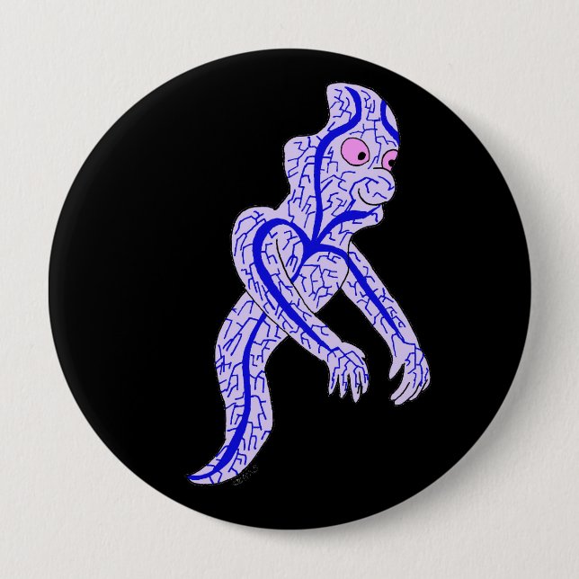 Badge Rond 10 Cm fantôme circulatoire (Devant)