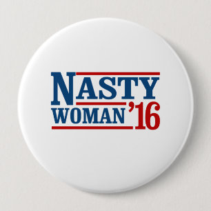Badge Rond 10 Cm Femme méchante 2016 - élection présidentielle --