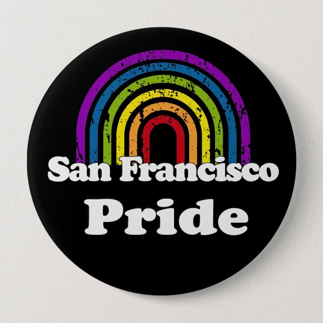 BADGE ROND 10 CM FIERTÉ DE SAN FRANCISCO (Devant)