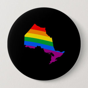 BADGE ROND 10 CM FIERTÉ D'ONTARIO