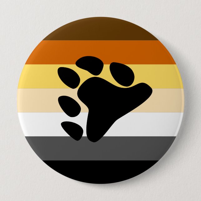 Badge Rond 10 Cm Fierté d'ours (Devant)