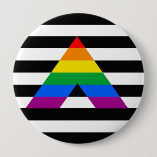 Badge Rond 10 Cm Fierté droite d'allié