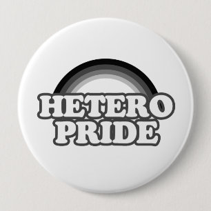 Badge Rond 10 Cm Fiorté hétérosexuelle