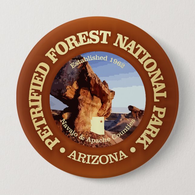 Badge Rond 10 Cm Forêt pétrifiée (NP2) (Devant)
