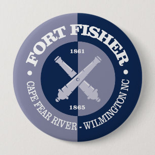 Badge Rond 10 Cm Fort Fisher (B&G)