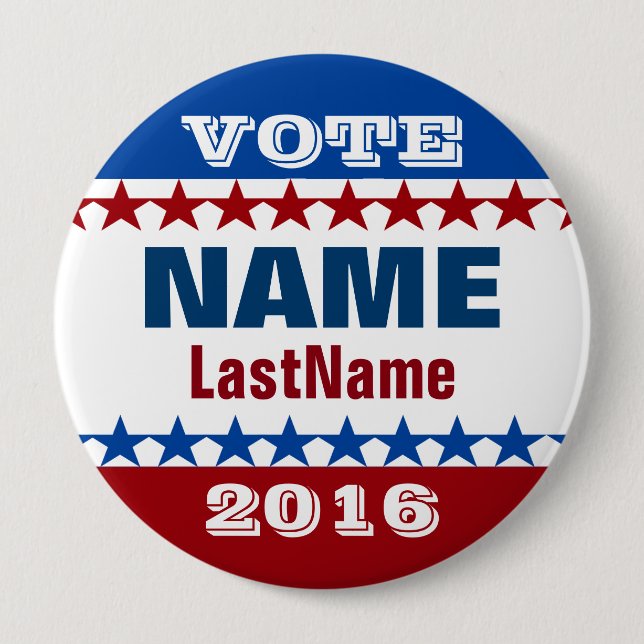 Badge Rond 10 Cm Gagnez votre campagne (Devant)