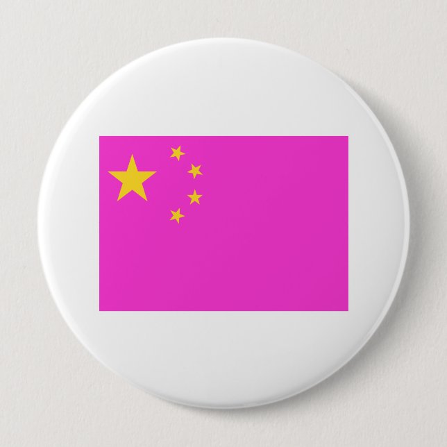 Badge Rond 10 Cm Gay pride chinois (Devant)