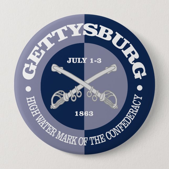 Badge Rond 10 Cm Gettysburg (B&G) (Devant)