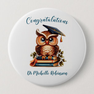 Badge Rond 10 Cm Graduation de Wise Owl