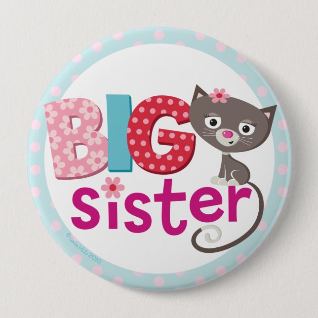 Badge Rond 10 Cm Grand frère Badge/Bouton (Devant)