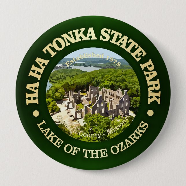 Badge Rond 10 Cm Ha Ha Tonka SP (Devant)