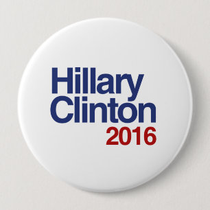 Badge Rond 10 Cm HILLARY CLINTON 2016 SIMPLE.png