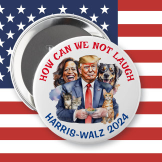 Badge Rond 10 Cm Humour politique drôle | Vote pour Kamala Button
