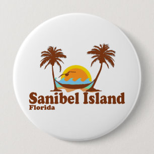 Badge Rond 10 Cm Île de Sanibel