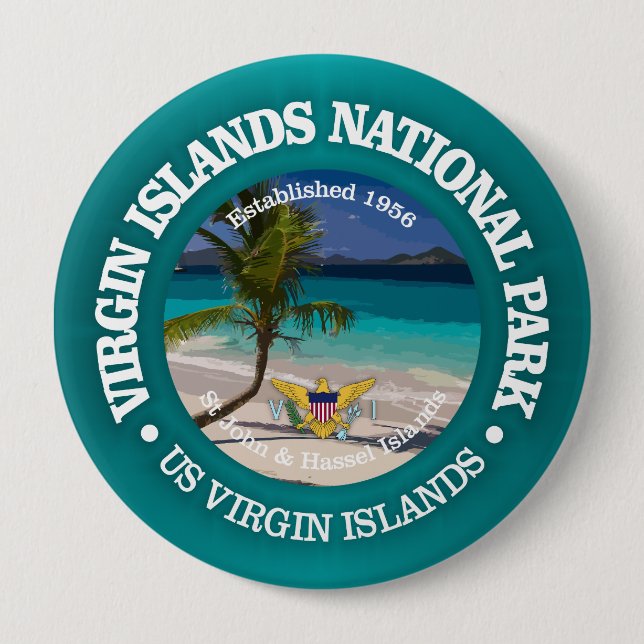 Badge Rond 10 Cm Îles Vierges NP2 (Devant)