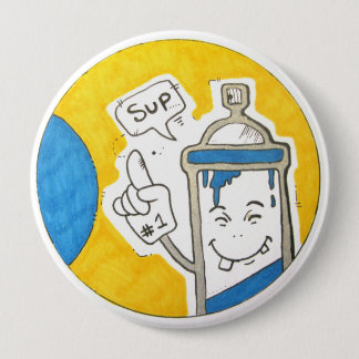 Badge Rond 10 Cm Insigne d'artiste de rue grand