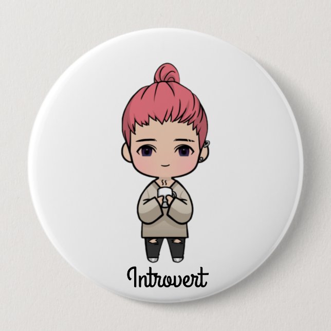 Badge Rond 10 Cm Introverti (Devant)
