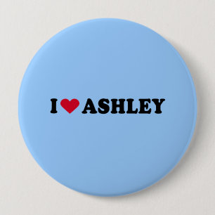 BADGE ROND 10 CM J'AIME ASHLEY