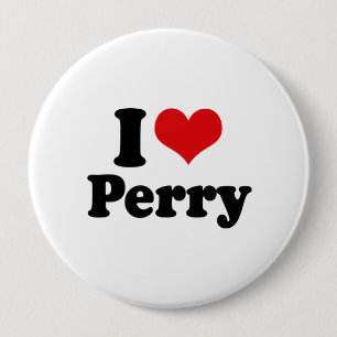 BADGE ROND 10 CM J'AIME PERRY