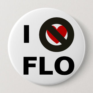 Badge Rond 10 Cm Je déteste Flo