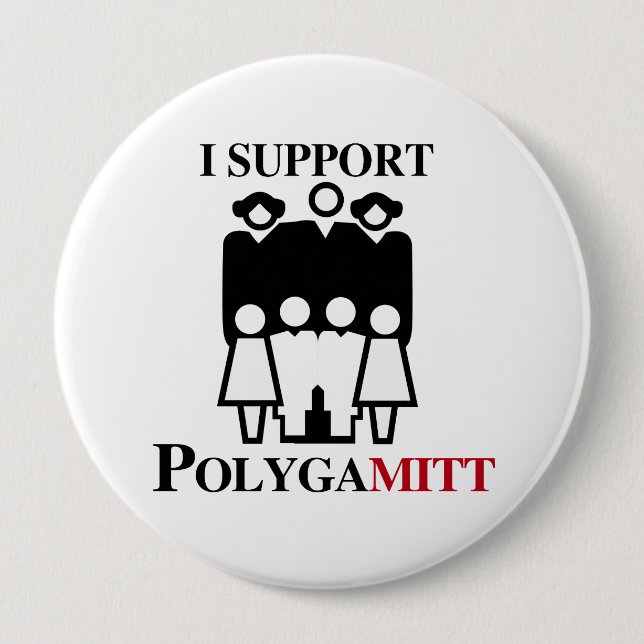 Badge Rond 10 Cm Je soutiens Polygamitt.png (Devant)
