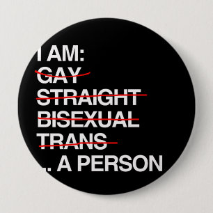 BADGE ROND 10 CM JE SUIS UNE PERSONNE -