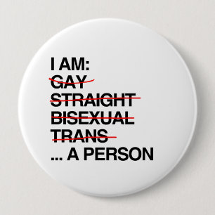 BADGE ROND 10 CM JE SUIS UNE PERSONNE