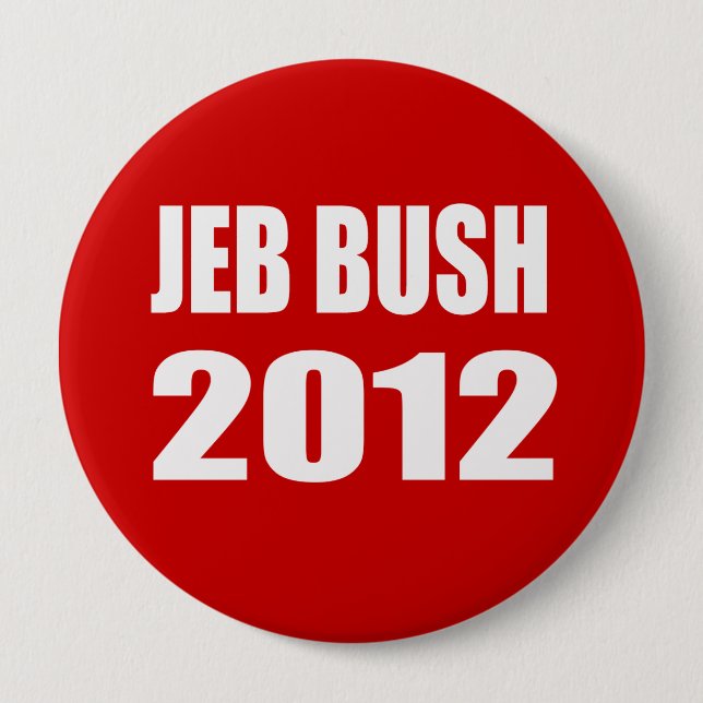 BADGE ROND 10 CM JEB BUSH 2012 (Devant)